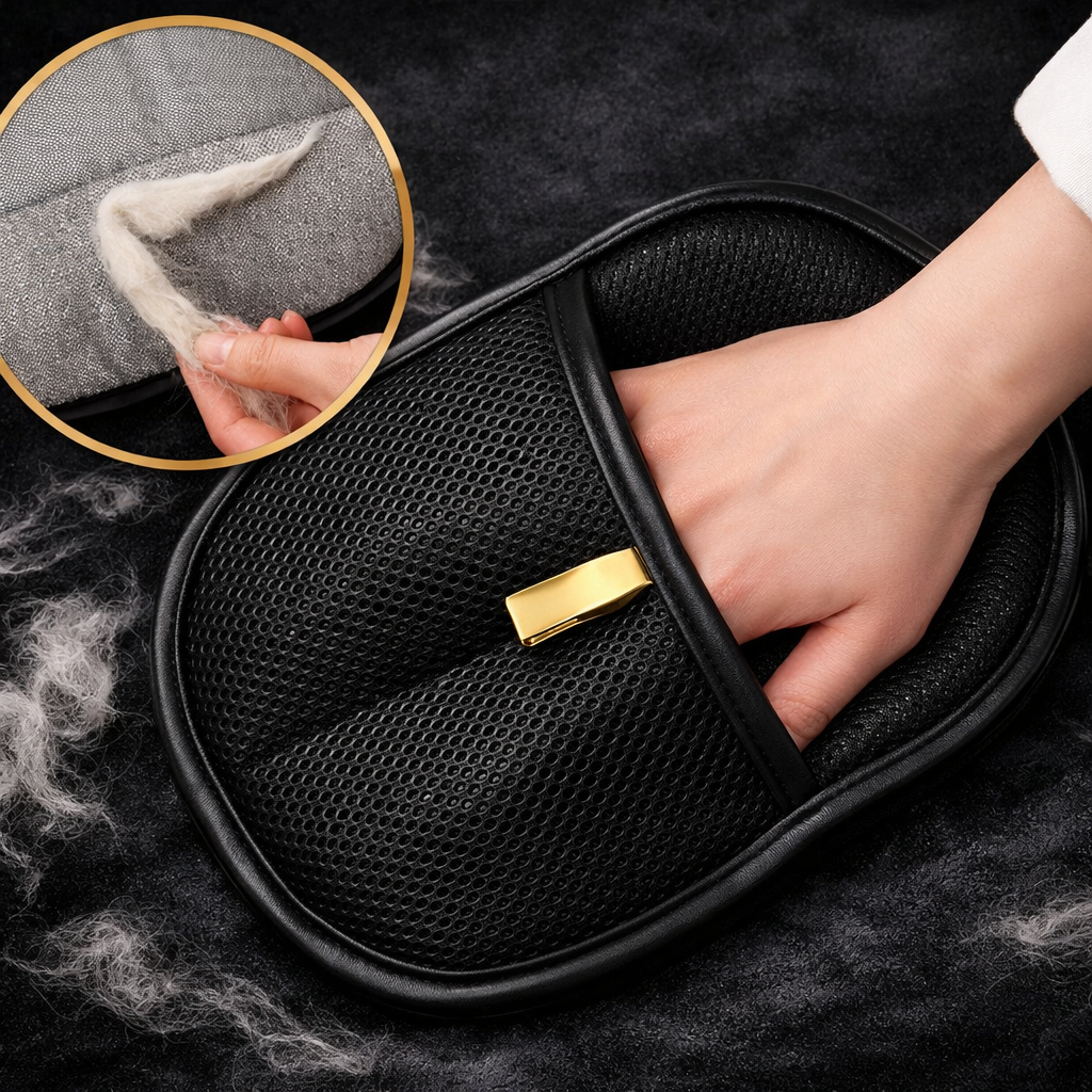 Pet static hair removal gloves